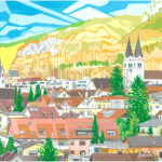 AlteNeueKirche2015Tempera30x40