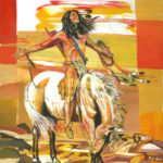BetenderIndianeraufPferd2008200840x50