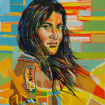Indianerin2008Öl40x50