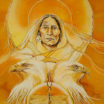IndianertraumfängerAdler2008Öl40x40