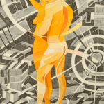 Umarmung Gabi – 2009, Aquarell Tusche, 60×90
