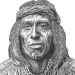ZuniPuebloIndianer1992Bleistift30x40