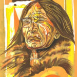 Indianer Tempera Dezember 2020 30×40 neu