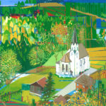 MeschacherKirchevonoben2011Tempera30x20
