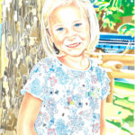 Werner Unterberger Enkel Öl 30x40cm